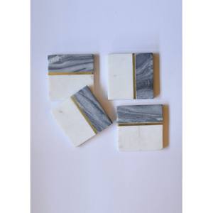Sky <b>Coasters</b> New Style Blank <b>Ceramic</b> <b>coaster</b> Gift Custom Marble <b>coaster</b> Stone & Metal Inlay at Star Crafts India - Product Image 5