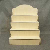 Étagère d'affichage en bois portable, fichier de découpe au laser SVG, présentoir à 4 niveaux, présentoirs à plusieurs niveaux, présentoir de vente au détail à 3 niveaux pour comptoir