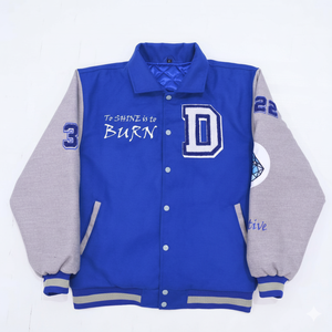 เสื้อแจ็คเก็ตวาร์ซิตี้ผ้าฟลีซสำหรับผู้ชาย พิมพ์ลายและปักด้วยไหมเชนิลล์ คุณภาพสูง สไตล์สตรีทแวร์ พร้อมโลโก้สั่งทำ ราคาถูก - Product Image 1