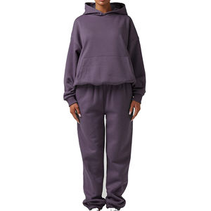 Chándales con capucha cálidos de invierno de buena calidad, conjuntos de pantalones de chándal con capucha de manga larga más vendidos, chándal para mujer - Product Image 1