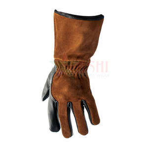 Guantes de Soldadura de Cuero Vacuno Resistentes al Calor, Antideslizantes, con Logotipo Personalizado, Protección para las Manos, Uso en Exteriores - Product Image 6
