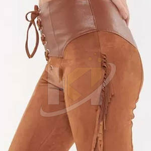 Pantalón de cuero de gamuza para hombre de alta calidad, pantalón de estilo occidental con bolsillo y moda moderna para hombre - Product Image 6