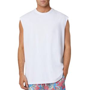 <b>Men's</b> Heavyweight Vest 100% Cotton Blank High Quality Custom Design Oversized Casual Sleeveless <b>tank</b> <b>Top</b> <b>for</b> <b>Men</b> - Product Image 1