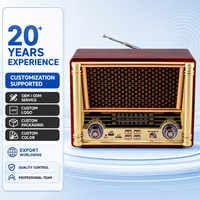 RAISENG R-1826BT R-1828BT R-1829BT Radio Retro AM FM SW 3 Band Portabel Radio Isi Ulang Speaker Audio Rumah