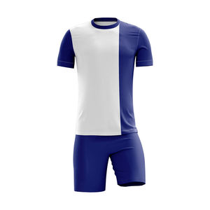 Vente en gros Ensemble de vêtements de football pour adultes et enfants imprimés avec logo personnalisé Uniforme de football de couleur unie pour adultes et enfants - Product Image 5