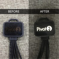 Câble de charge multi USB portable avec logo lumineux LED Cordon de chargeur micro USB pour smartphone Câble USB 6 en 1