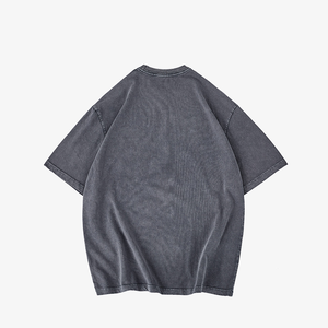 2025 personalización solo 30 GSM Unisex 100% algodón impresión Ácido lavado camiseta personalizada su propia marca camiseta personalizada para hombre - Product Image 1