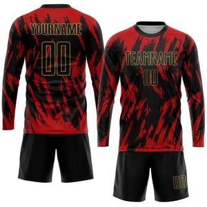 Venta al por mayor de chándales de impresión personalizada por sublimación uniformes de fútbol conjunto de ropa deportiva equipo de entrenamiento ropa de fútbol camisetas de fútbol - Product Image 3