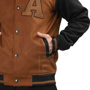 เสื้อแจ็กเก็ตทีมโรงเรียนของผู้ชายแขนยาวคอตั้งบุขนแกะแนวสตรีทสำหรับฤดูหนาวออนไลน์ - Product Image 6