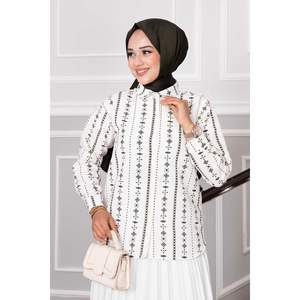 เสื้อเชิ้ตคอตั้งมีลายของผู้ชายสีกากีเสื้อเชิ้ตลำลองต่อต้านริ้วรอยสไตล์ธุรกิจพิมพ์ดิจิตอลสำหรับทำงานฤดูร้อน - Product Image 2