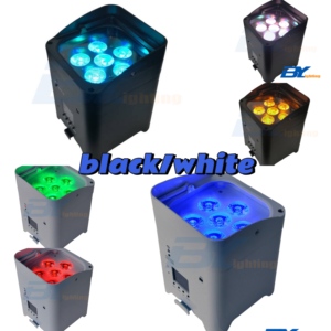 Uplights pin không dây 6x18W rgbwauv <span class=keywords><strong>LED</strong></span> PAR ánh sáng sân khấu Pin <span class=keywords><strong>uplight</strong></span> không dây <span class=keywords><strong>uplight</strong></span> cho DJ đám cưới - Product Image 3