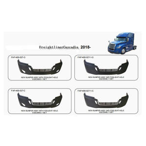 Pièces de carrosserie robustes, ensemble de pare-chocs avec trou pour feux antibrouillard/ phare/ calandre pour Cascadia 2018+ / Cascadia 2008~2017 Camion - Product Image 3