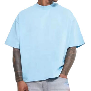 Camiseta de Algodón/Fibra de Bambú de 280g, Estilo Urbano, Corte Holgado y Regular para Hombre - Product Image 1