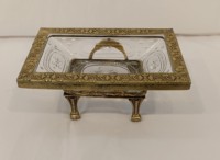 Vaisselle indienne moderne - Meilleures ventes pour les restaurants, les mariages, les événements - Plat à beurre et assiette de table - Laiton antique fait à la main.