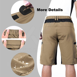 Men's <b>Cycling</b> <b>Shorts</b> Quick Dry Breathable Anti-Bacterial Eco-Friendly <b>Padded</b> Liner Brown Regular Fit <b>Short</b> Length - Product Image 3
