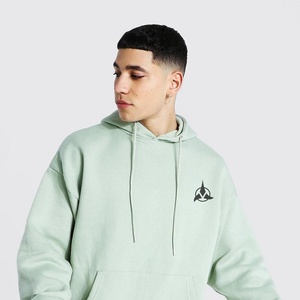 Pull-over à capuche 100% coton avec logo personnalisé Jogger unisexe grande taille hommes thermique anti-rides tricoté surdimensionné vêtements vierges - Product Image 4