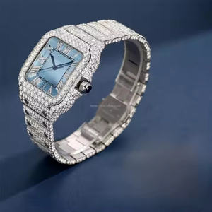 <b>Mens</b> Fashion Square Business Meeting and Office Wear Quartz Watch with Moissanite Dial Design and Strong <b>Stainless</b> <b>Steel</b> Body - Product Image 3