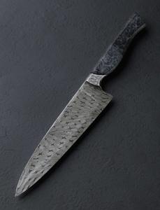 Couteau de chef à manger en acier inoxydable fait à la main personnalisé avec manche en résine cadeau pour votre cadeau de Noël d'anniversaire de mère. - Product Image 4