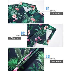 Hombres personalizados para Polos Material transpirable 3D impreso patrones de talla grande uniformes casuales ropa de moda OEM Logo comprimido - Product Image 4