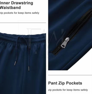 ชุดวิ่งออกกำลังกายแฟชั่นชุดวอร์มสองชิ้นสำหรับผู้ชายผ้าคอตตอน100% โลโก้แบรนด์ของคุณเอง - Product Image 6