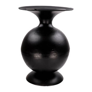 Jarrón de Metal de diseño de lujo con recubrimiento de polvo negro hecho a mano, centro de mesa decorativo para fiestas y Navidad para decoraciones de mesa de hoteles - Product Image 1