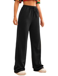 Pantalons de survêtement baggy pour femmes Vêtements de détente aux chevilles évasées confortables avec pantalons de survêtement à la mode coupe décontractée - Product Image 1