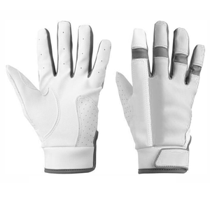Cómodos guantes de bateo de béisbol de Color blanco y amarillo para hombres y mujeres, ropa deportiva para exteriores, guantes de bateo de béisbol - Product Image 5