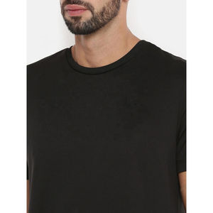 Camiseta de manga corta con cuello redondo para hombre personalizada de calidad superior Patrón sólido con diseño trasero liso - Product Image 2