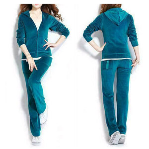 Logo personnalisé velours unisexe survêtement 2 pièces survêtement ensemble velours court survêtement velours dame survêtement pour les femmes 2026 - Product Image 2