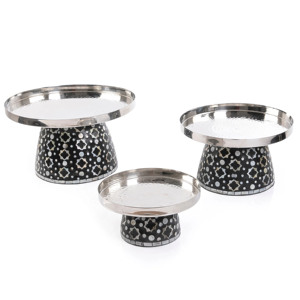 High Quality Eco-Friendly Mother of Pearl Round Cake Stand for Ramadan Holiday From Vietnam - Product Image 4