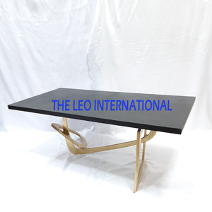 Juego de 2 mesas de café de diseño de forma cuadrada, Material de vidrio de madera, mesa de sala de estar nórdica moderna - Product Image 4