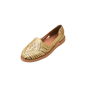 Mocassins plats en cuir tressé pour femmes, à enfiler, chaussures décontractées pour l'extérieur. - Product Image 2