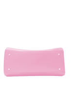Tas Tote PU Pink Dengan Tali Rantai Warna Solid Desain Minimalis Untuk Penggunaan Sehari-hari Semua Musim Tas Tangan Wanita Katun Ramah Lingkungan Untuk Perjalanan