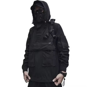 เสื้อแจ็กเก็ตมีฮู้ดสำหรับผู้ชายเสื้อแจ็คเก็ตแฟชั่นแนวสตรีทเสื้อผ้าดีไซน์หรูหราแจ็กเก็ตมีฮู้ดธรรมดาสำหรับฤดูหนาว - Product Image 3