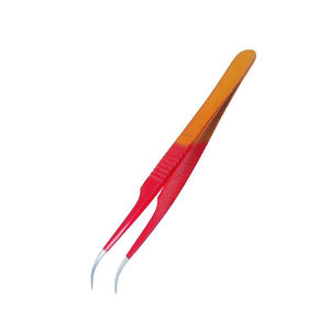 Venta al por mayor 2024 pinzas de extensión de pestañas de acero inoxidable personalizables punta puntiaguda tipo logotipo volumen herramienta gran cantidad de belleza - Product Image 6