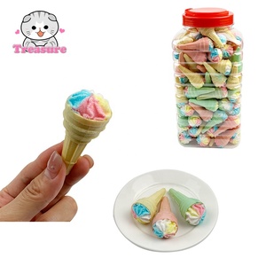 Adorables mini caramelos de goma en forma de cono de helado en multicolor vivo para bocadillos dulces - Product Image 1