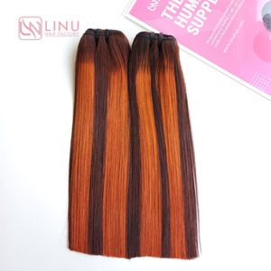 Piano Color Vendors Bone Straight Bundles <b>Silky</b> Raw Cuticle Aligned Vietnamese Human Hair 30 Inch Super Genius Weft - Product Image 2