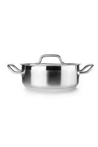 High Quality Classic Stainless Steel Casserole <b>Cooking</b> <b>Pot</b> with Lid Eco-Friendly Saucepan for Party Use - Product Image 4