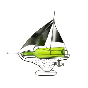 Soporte de vino con forma de velero, aspecto elegante Premium, suministros de Bar de alta calidad, soporte de botella de vino individual de Metal para encimera de Bar - Product Image 6