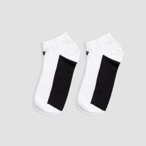 Chaussettes courtes de haute qualité Vital avec logo brodé personnalisable, imprimé jacquard antibactérien, sublimation antibactérienne (Blanc) - Product Image 2