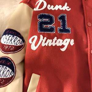 2026 fábrica personalizada invierno otoño Streetwear cuerpo de lana y mangas de cuero PU Letterman béisbol Varsity chaquetas para hombres - Product Image 2