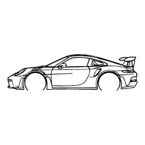 Images de voitures découpées au laser sur MDF 60 x 12 cm - Product Image 1