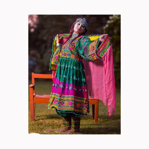 Moderno estampado floral puro algodón Afghani Salwar Kameez nuevo diseño para fiestas de boda ropa al aire libre suministrado fabricante indio - Product Image 3
