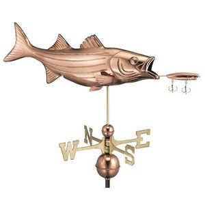 Weathervanes ทองแดงขนาดใหญ่ที่มีรายละเอียดรูปปั้นสัตว์เหมือนจริงเหมาะสำหรับหลังคาโรงนาและบ้านเก่า