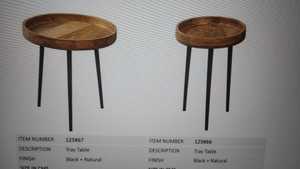 Juego de muebles de madera para sala de estar con mesas laterales y laterales de café de metal Diferentes tamaños Acabados Diseños y colores Todo en una tienda - Product Image 2