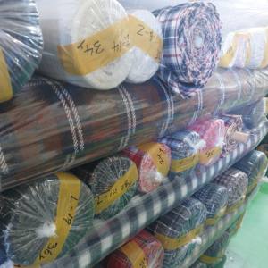 Algodón de Corea 100% tela en stock telas de impresión tejidas de algodón tela de impresión de rayas diseño de cuadros de algodón camisa formake - Product Image 2