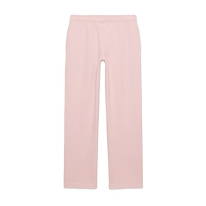 Pantalones Deportivos de Mujer con Logotipo Personalizado, de Alta Calidad, Cintura Elástica Informal, Transpirables, 100% Algodón, Frente Plano, Corte Recto - Product Image 1