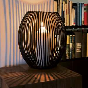 Extra Large BLACK IRON <b>HURRICANE</b> Candle Holders Customised Low Price Metal <b>Lantern</b> Jars Set for Ramadan Christmas Table - Product Image 3