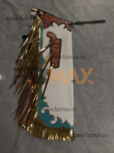Équipement pour chevaux Chap en cuir fait à la main Sports de plein air Western Fashion Racing Full Chaps From Pakistan - Product Image 4