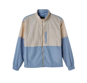 Veste coupe-vent pour homme en gros, taille plus, tissu polyester personnalisé, nylon froissé, veste de sport coupe-vent - Product Image 1